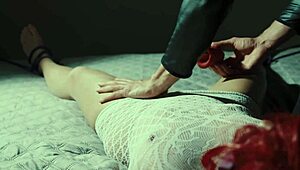 He ties my hands and feet and uses the pussy eater until i come