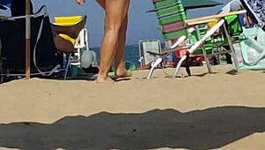 Little slut at the beach