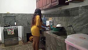 I Remove The Bait From My Stepbrothers Penis In The Kitchen And Give Him A Luxurious Homemade Blowjob