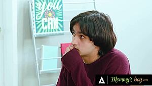 conservative teacher annie king watches milf lauren phillips with stepson