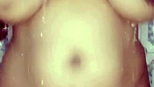 My vibrator sex in a shower room