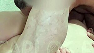 watch this husband devour his wife's tasty shaved pussy in bed 😘