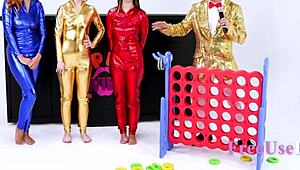 Hey, join the game and free use without shame in this taboo 4-some