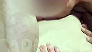 watch this husband devour his wife's tasty shaved pussy in bed 😘