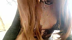 stepmom gives relaxing massage with gentle touches and care