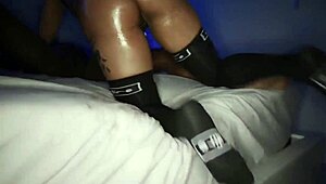 horny black wife feels intense pleasure getting fucked by boss