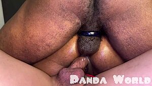 Ebony Sluts in Interracial Double Penetration Party