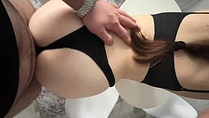 My Roommate's Boyfriend Fucked Me Hard in the Kitchen