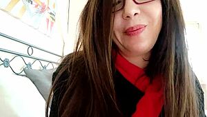 stepmom gives relaxing massage with gentle touches and care