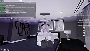 Roblox porn with blowjob and anal riding