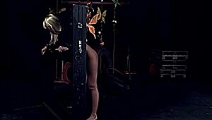 demi blue hints at strong punishment with slaps and whips