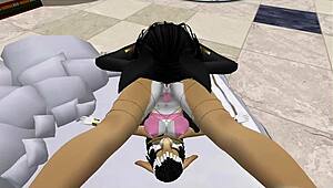 lady bastet of egypt uses her servent girl