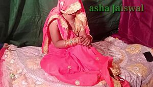 On Karva Chauth, the young bhabhi's pussy gets hard fucked by the devar's cock in a full wet session.