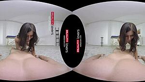 milf gets screwed after massage in vr