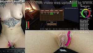 Twitch egirl plays with tropical monster girls, cum dripping from her pussy 😈