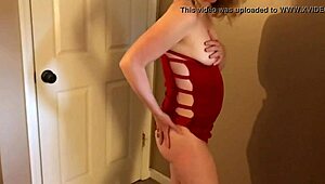 Super hot milf becky plays with pussy