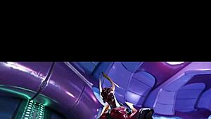 Female Sangheili Fucks Man with Monster Cock and Creampie