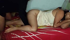 Young stepmother fucks son-in-law, photographs and betrays him by pretending to be her husband!