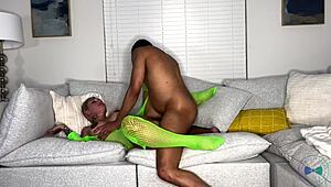 Pregnant Big Booty Slut With Fake Tits Gets Bred By Huge Black Cock Creampie.