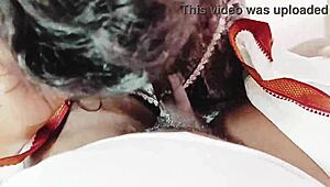 Desi Wife Blows With Dirty Talk!