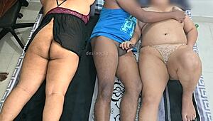 Indian Step Mom Having Sex While Daughter Sleeping Near