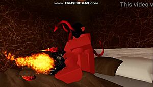 More Animations Of Rich Demon Girl In Roblox Sex!