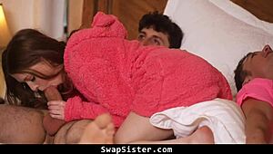 The boys plan to sleep with stepsisters - swapsister