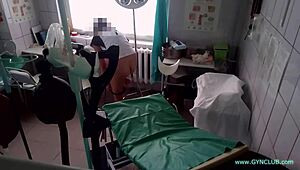 Nurse Vibrator Exam on Patient