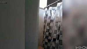 Cute Latina Showering!