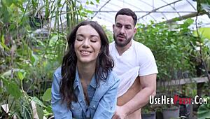 planting saplings and sowing some free use seeds in the garden