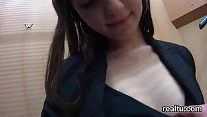 Luscious Czech Chick Teased Hard in Hypermarket