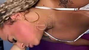 i celebrated my birthday and asked aunt camila for sex as a gift, she gave me everything i wanted with her crossdressing skills