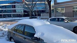 german tourist leidy swallows cum from small cock in caught moment