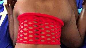 Hot Black Babe Gets Pussy Fucked Doggystyle by Monster Cock