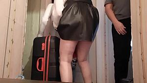 I caught my stepsister having lesbian sex with her girlfriend using a strapon.