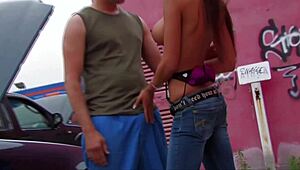 nice encounter in the supermarket parking lot