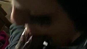 European deep throat and gagging session