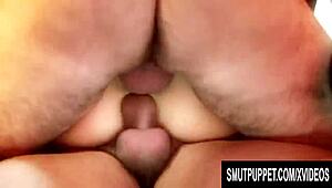 i'm watchin the 3-way fuck, milf sarah twain gettin both holes drilld at once