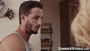 lustful athena faris moaned out in hardcore pounding with horny stepbro lucas frost