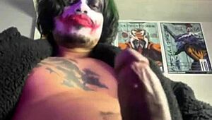 JOKER GIVES BATMAN A HANDJOB IN COSTUME!