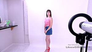 so this pretty brunette milf shows up for casting and gets fucked by mistake