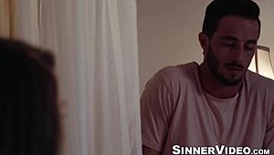 lustful athena faris moaned out in hardcore pounding with horny stepbro lucas frost