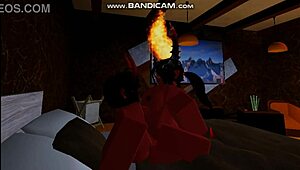 More Animations Of Rich Demon Girl In Roblox Sex!