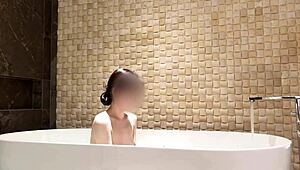 bath time at luxury hotel