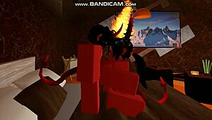 More Animations Of Rich Demon Girl In Roblox Sex!
