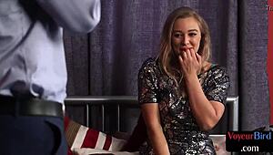 British Voyeur Performs Striptease For Audience