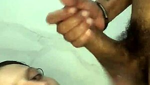 i fuck this morena with big ass in the bathroom, licking her pussy and cumming on her face.