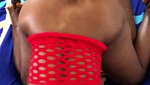 Hot Black Babe Gets Pussy Fucked Doggystyle by Monster Cock