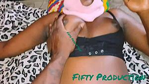 slutty ass bitch came back for my big black cock