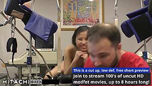 Hey, as doctor-tampa, I force this deviant patient to orgasm with hitachi in hospital